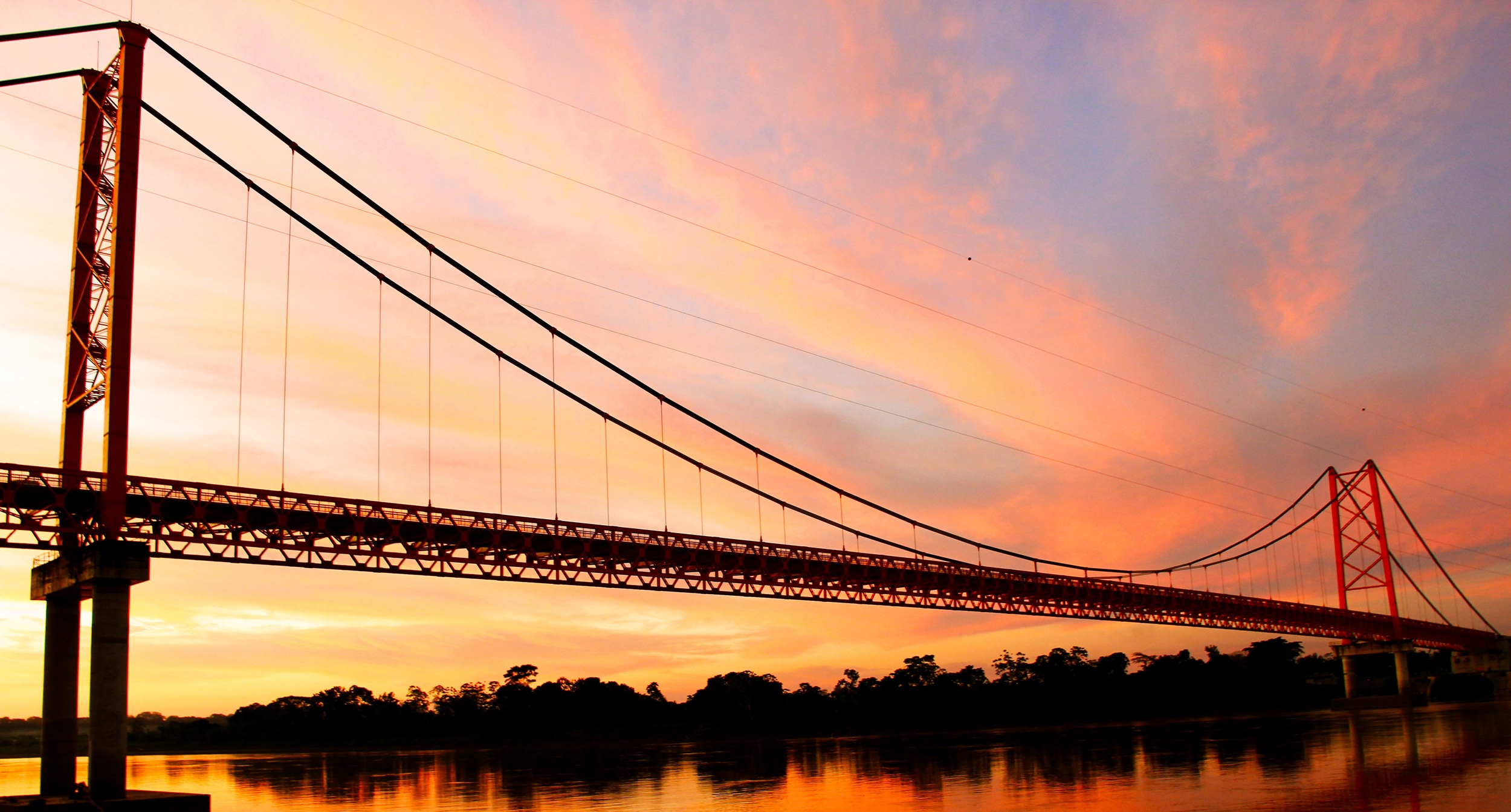Puente Billinghurst sobre el río Madre de Dios, Puerto Maldonado